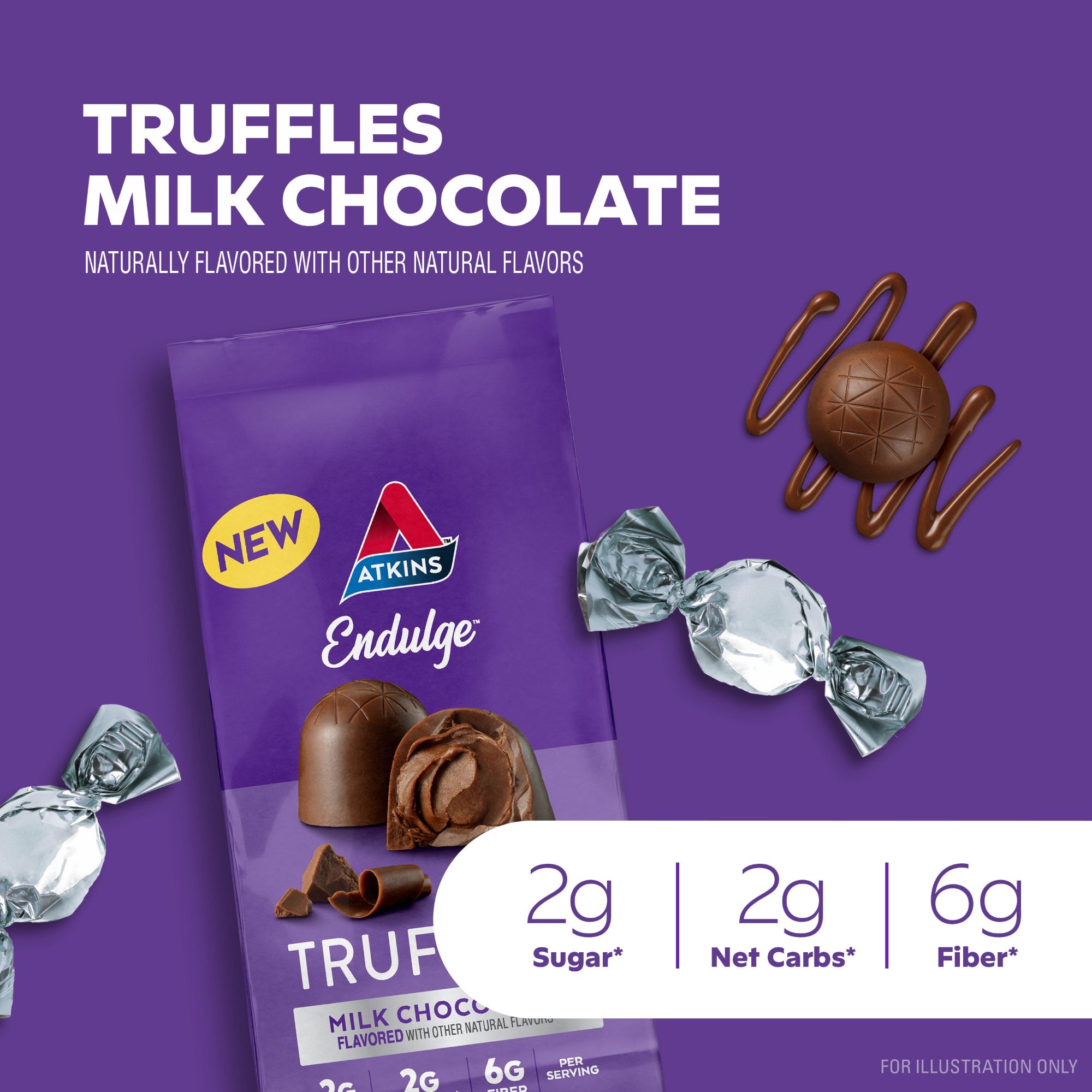 Endulge Milk Chocolate Truffles 12-ct. pouch - Image 2